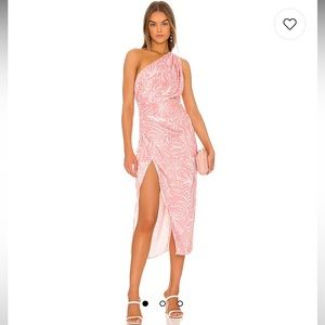 SAYLOR Emiliana Midi Dress in Bubblegum